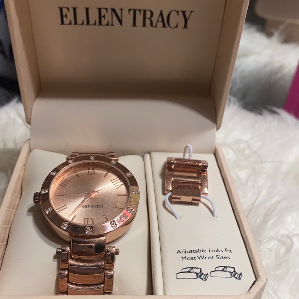 Rose gold watch